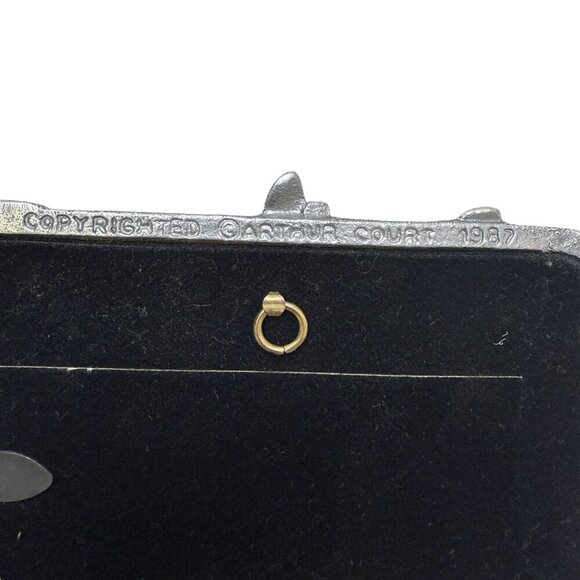 Vintage Arthur Court Frame Dragonflies Iris Metal 1987 7.5"h Art Nouveau Style - Picture 5 of 9